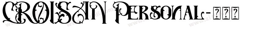 CROISAN Personal字体转换